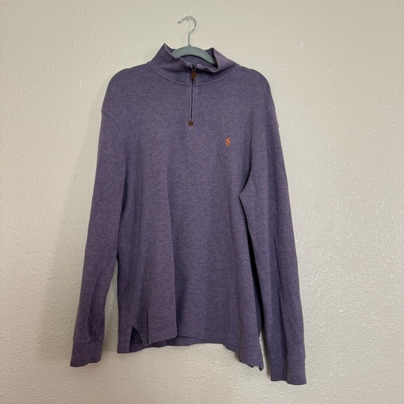 Polo Ralph Lauren Vintage Dusk Purple Quarter Zip - Picture 1 of 5